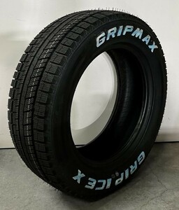 訳あり！余剰在庫放出 GRIP MAX ホワイトレタースタッドレス ICE X 2022年製造 185/55R16 83T 4本限りの4本価格