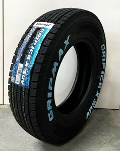 訳あり！余剰在庫放出 GRIP MAX ホワイトレタースタッドレス ICE X SUV 2022年製造 185/85R16C 105/103N 4本限りの4本価格