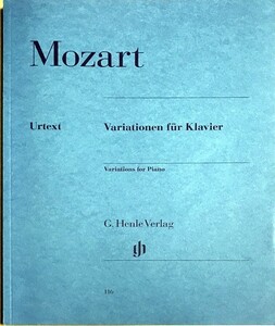 モーツァルト 変奏曲集 (ピアノ・ソロ) 輸入楽譜 Mozart Variations for piano 洋書