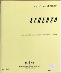 チータム スケルツォ (金管アンサンブル スコア＋パート譜) 輸入楽譜 Cheetham Scherzo 洋書