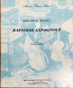 ラヴェル スペイン狂詩曲 (ピアノ連弾) 輸入楽譜 Ravel Rapsodie Espagnole for piano 4 hands 洋書