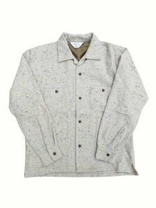 アンドファミリー ウールシャツ L/S サイズ38/M 長袖シャツ ベージュ系 ANDFAMILY 中古品 [B127U273]