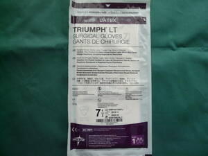 手術用ゴム手袋 TRIUMPH LT サイズ7.5　2双(2袋)　［送料込み］