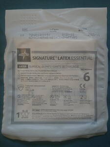 手術用ゴム手袋 SIGNATURE LATEX ESSENTIAL サイズ6.0　2双(2袋)　［送料込み］