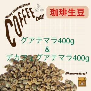 コーヒー生豆 グアテマラ400gデカフェグアテマラ400g