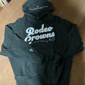 RODEOCROWN 黒に近いグレー パーカー