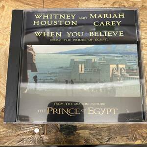 シ● HIPHOP,R&B WHITNEY HOUSTON & MARIAH CAREY - WHEN YOU BELIEVE INST,シングル CD 中古品