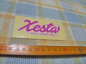 XESTA/ゼスタ/ピンク/ステッカー/シール/ ※ヤフーショッピングストア/レア物商会・健美堂でも大量出品中！