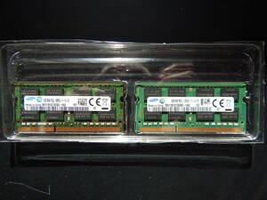SAMSUNG 2Rx8 PC3L-12800S 8GB×2枚 16GB DDR4-2133 PC4-1700ノートパソコン用メモリ RAM