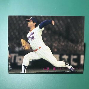 1981年　カルビー　プロ野球カード　81年　375番　日本ハム　江夏　【管C32】