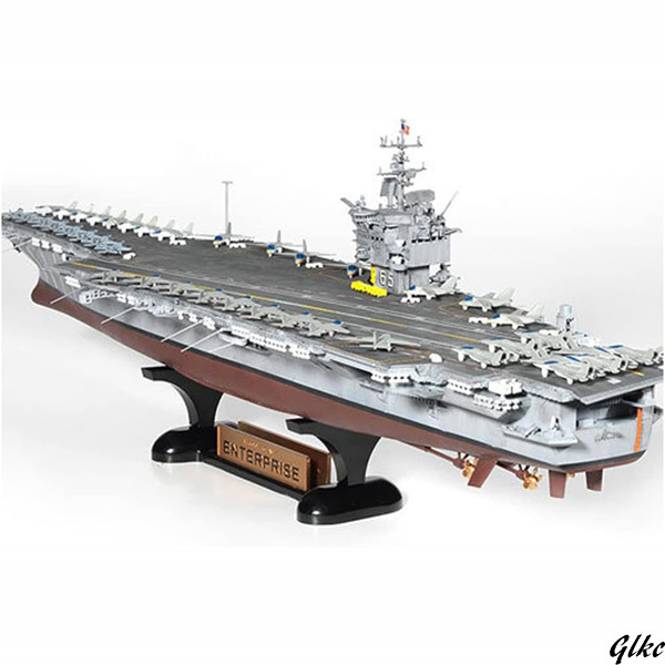 1/600 アメリカ海軍 原子力航空母艦 CVN-65 エンタープライズ プラモデル 組立 プレゼント 鑑賞