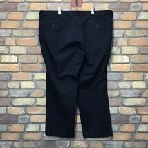 BP2-320★W122センチ位★稀少サイズ★状態良好★【DOCKERS ドッカーズ】2タック カラースラックス【W48×L34 メンズ 3XL】ネイビー USA古着_画像5