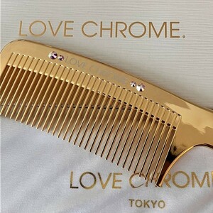 LOVE CHROME ラブクロム KP24 GP テツキ（ゴールド） ピンクに輝くクリスタル調アクセサリー付き 