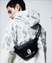 BAPE◆A BATHING APE／◆ア ベイシング エイプ◆レザー調 ウエストバッグ◆ボディバッグ／付録ノベルティ_画像6