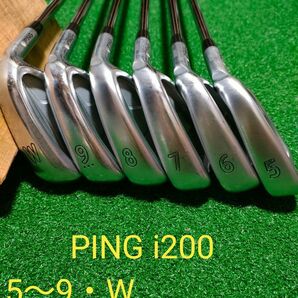 PING　 i200アイアン　５~９・W　６本セット