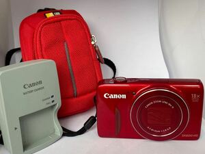 1 иен старт Canon Canon SX600HS компактный цифровой фотоаппарат красный цифровая камера камера рабочее состояние подтверждено 