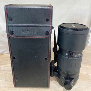 1円スタート SIGMA シグマ AUTO FOCUS APO TELE MACRO 300㎜ 望遠レンズ 望遠ズームレンズ 希少 カバー付き 