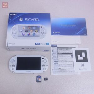 PS Vita 本体 ホワイト White PCH-2000 ソニー SONY 箱説+ソフト+16GBメモリーカード付 動作確認済【10