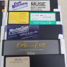 ※FDのみ Apple II 5インチFD Castle Wolfenstein/MYSTERY HOUSE/PLANETARIUM/DAZZLE DRAW/SILICON SALAD/Beagle Bag等まとめてセット【10_画像2