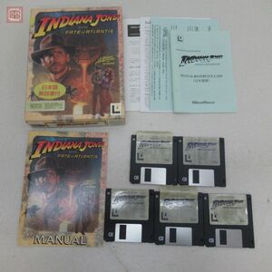 Macintosh II series/LC/Quadra 3.5インチFD INDIANA JONES and the FATE of ATLANTIS 日本語解説書付 LUCASFILM 箱説付【20