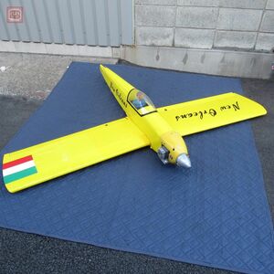 引取限定 詳細不明 エンジンRC 飛行機 全長約162cm/ウイングスパン215cm エンジン/サーボ/受信機 搭載 ラジコン 動作未確認 現状品【HT