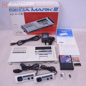 SEGA MARK III 本体 コンピュータテレビゲーム セガ マーク3 箱説 + ソフト2本 + AVケーブル付 動作確認済【20