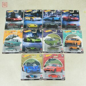 未開封 ホットウィール プレミアム CAR CULTURE Auto Strasse/EXOTIC Envy 各5台 計10台セット HotWheels リアルライダー【10