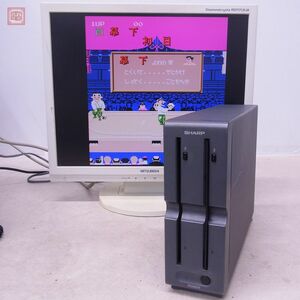 1円〜 X68000compact 増設用5インチフロッピーディスクユニット CZ-6FD5 接続ケーブル付 シャープ SHARP 外付けFDD 現状品【20