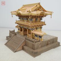 引取限定 完成品 小林工芸 1/40 日光東照宮 陽明門 回廊付き 台座サイズ 幅106cm×奥行42cm 現状品 デアゴスティーニ 【HT_画像8