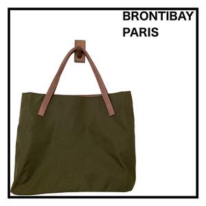 b4 BRONTIBAY PARIS　トートバッグ　ナイロン　カーキ　レディース