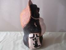 タヌキの置物　信楽焼　置き物　たぬき　狸　陶器製　レトロ　縁起物　工芸品　民芸品　_画像4