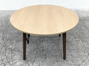 美品　KOKUYO/コクヨ　Franka/フランカ　カフェテーブルシリーズ　円形　丸テーブル　ミーティングテーブル　リフレッシュエリア　オフィス