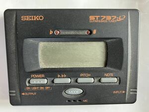 SEIKO セイコーST-737 ギター&ベースチューナー　USED 送料無料