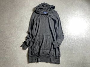 BURBERRY BLUE LABEL◆秋冬◆上質ウール100% 柔らか肌触り◎フーディー ニット ワンピース ◆サイズ38◆日本製◆バーバリー ブルーレーベル