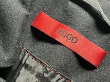 10万◆HUGO BOSS◆ダブルツイードのナポレオンデザインジャケット　ヒューゴボス　オールブラック　デザインジャケット_画像5