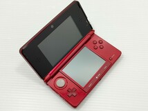 【１円スタート】 ニンテンドー3DS フレアレッド 動作品 状態良好 本体 アダプター 付属 Nintendo 3DS ニンテンドー DS 任天堂 _画像6