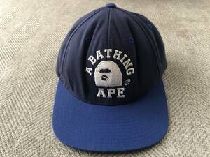 A BATHING APE x STARTER カレッジロゴ ベースボール キャップ エイプ BAPE 帽子