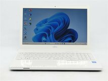 激安/Win11H/カメラ内蔵/HDMI/USB3.0/15.6型/ノートPC/高速SSD256GB/8GB/Cel3205U/FMV　AH42/X　 新品無線マウス WPS office2搭載_画像1