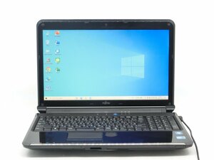 カメラ内蔵/15.6型/ノートPC/Win10H/爆速SSD256/4GB/i3-M380/FMV　　AH53/C　新品無線マウス　WPS office2搭載　HDMI