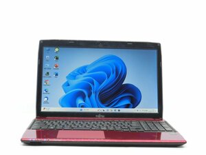 Win11Pro/カメラ/HDMI/中古/15.6型ノートPC/新品SSD512GB/8GB/4世代i7/FMV　AH53/R 無線WIFI/Bluetooth/テンキー　WPS office2搭載