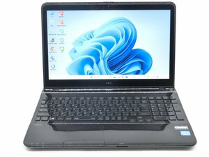 Win11H/カメラ内蔵/中古/15.6型/ノートPC/新品SSD256/8GB/3世代i5/NEC　LS550/L 　新品無線マウス　　WPS office2搭載　HDMI/USB3.0