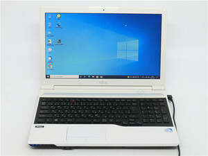 カメラ内蔵/中古/15型/ノートPC/Win10/新品SSD512/4GB/Pentium　2020M /FMV　AH42/K　MS Office2021ProPlus搭載　新品無線マウスD3649