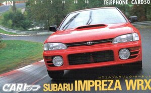*IMPREZA WRX/ Impreza Subaru CAR top * telephone card 50 frequency unused mc_175