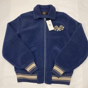 RRL fleece タブルアールエル　フリース　レーサー　ジャケット　新品タグ付　XL ワッペン　パッチ