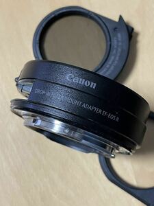 【ほぼ新品】Canon キャノン ドロップインフィルター マウントアダプター EF-EOS R 可変式ND・円偏光・クリアフィルター 3枚セット