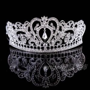 高品質ティアラ★ヘッドドレス髪飾りヘアアクセサリーウェディングアクセサリーブライダルアクセサリーヘッドアクセサリー揺れる 王冠