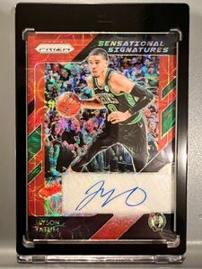 鬼レア Grooves Prizm Auto 18 Panini Jayson Tatum ジェイソン・テイタム NBA 公式 直筆 サイン Celtics セルティックス バスケ All-star