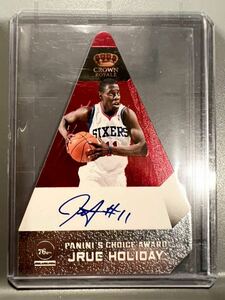 SSP初期直書/74 Die-cut 背番号入 Auto 11 Panini Jrue Holiday ドリュー・ホリデー NBA サイン バスケ Celtics セルティックス Bucks 優勝