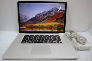 E4922 Y Apple MacBook Pro(17-inch Early 2011) A1297 Core i7/2.3GHz RAM:8GB/SSD:500GB macOS High Sierra・充電器付き/訳あり