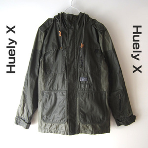 美品　Huely X／ハーレー　マウンテンパーカー　オリーブ